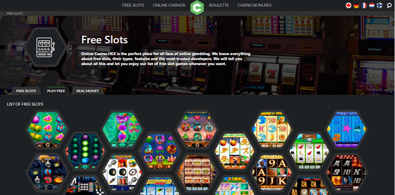 Online Casino Website Design: Online Casino HEX Overall Website Design